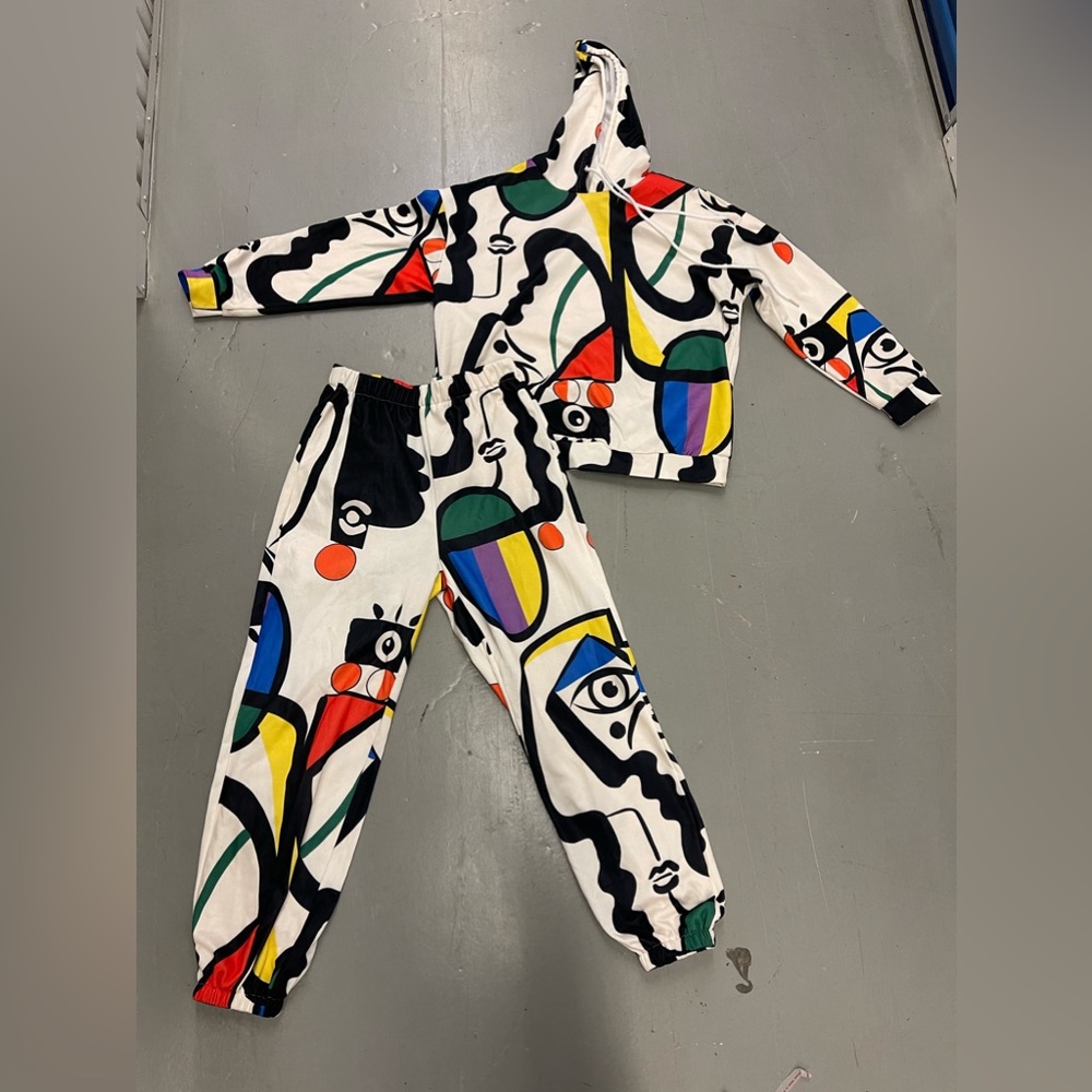 SHEIN multicolored hooded sweat suit, Size Medium
